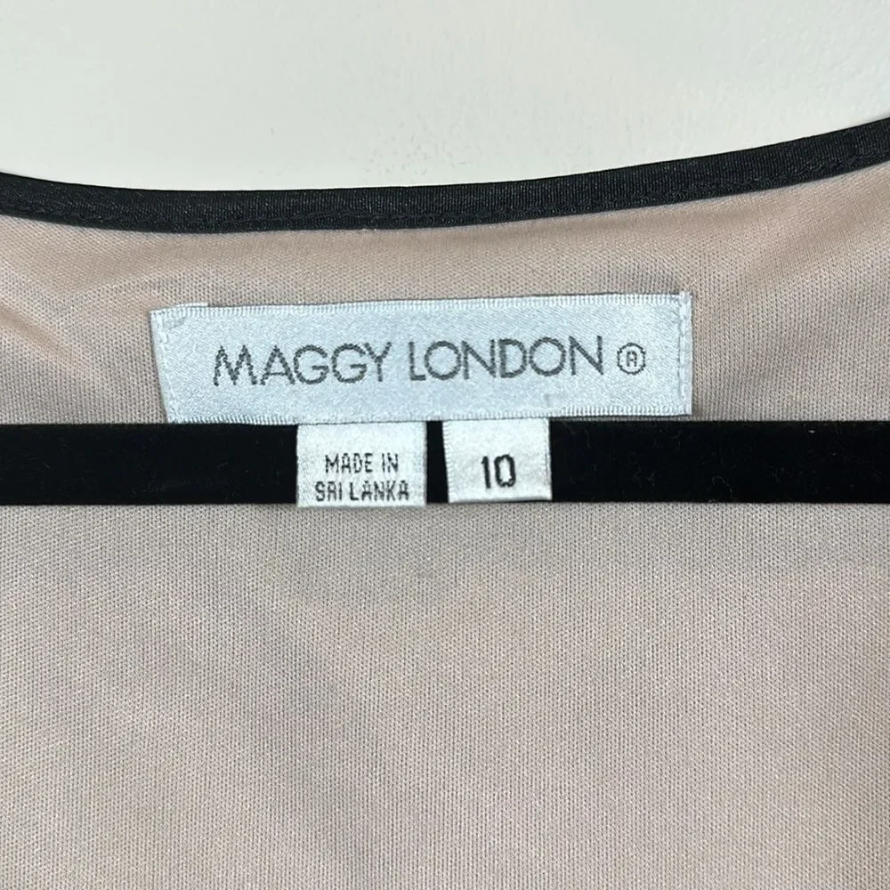 Maggy London Black Lace Midi Longsleeve Fairy Whimsygoth Dress Women Size 10